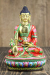 Statues Hand Painted 7 Inch Medicine Buddha Statue ST147