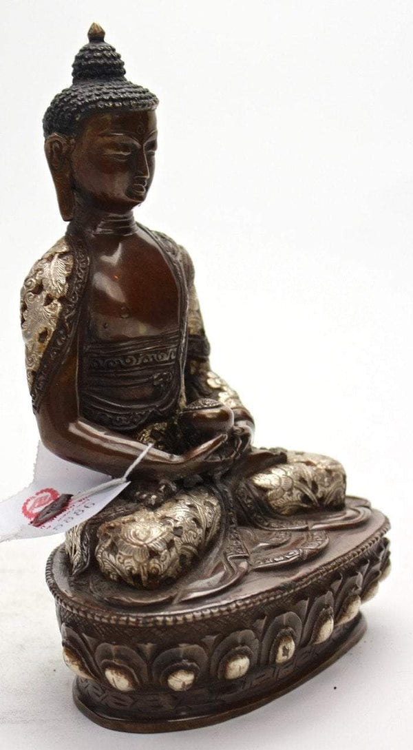 Antiqued Amitabha Buddha 8 Inch Statue - DharmaShop