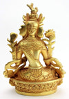 Statues,New Items,Tibetan Style Default 8 Inch Gold Plated White Tara Statue st152