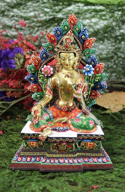 Statues,One of a Kind,New Items,Buddha Default One of a Kind White Tara by Artist Meena Shakya st095