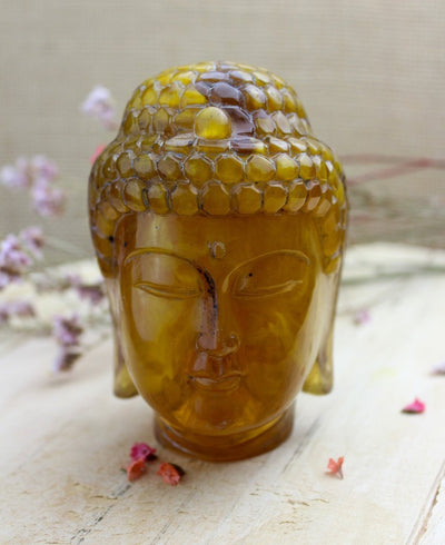 Statues,One of a Kind,New Items,Buddha,Tibetan Style,Home Default Copal Buddha Head Carving un008