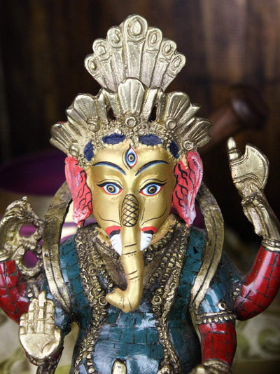 Statues One-of-a-Kind Wise Ganesh Statue ST174