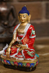 Statues Shakyamuni Statue with Painted Dragon