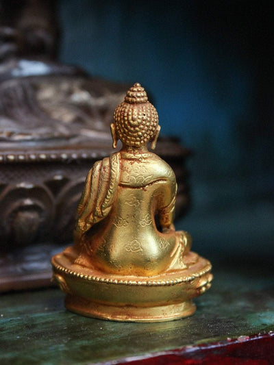 Statues Small Gold Shakyamuni Buddha Statue ST181