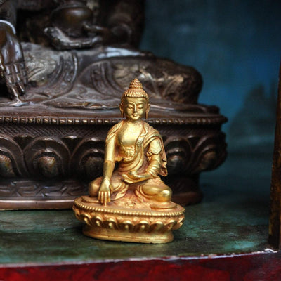 Statues Small Gold Shakyamuni Buddha Statue ST181