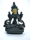 Statues,Tibetan Style Default 5 Inch Copper and Gold White Tara st044