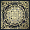 Thangkas Black & Gold Kalachakra Masterpiece Thangka TH161