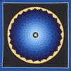 Thangkas Blue Om Lotus Thangka TH189