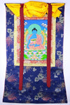 Thangkas,Buddha,Tibetan Style Default Framed Medicine Buddha Thangka th012