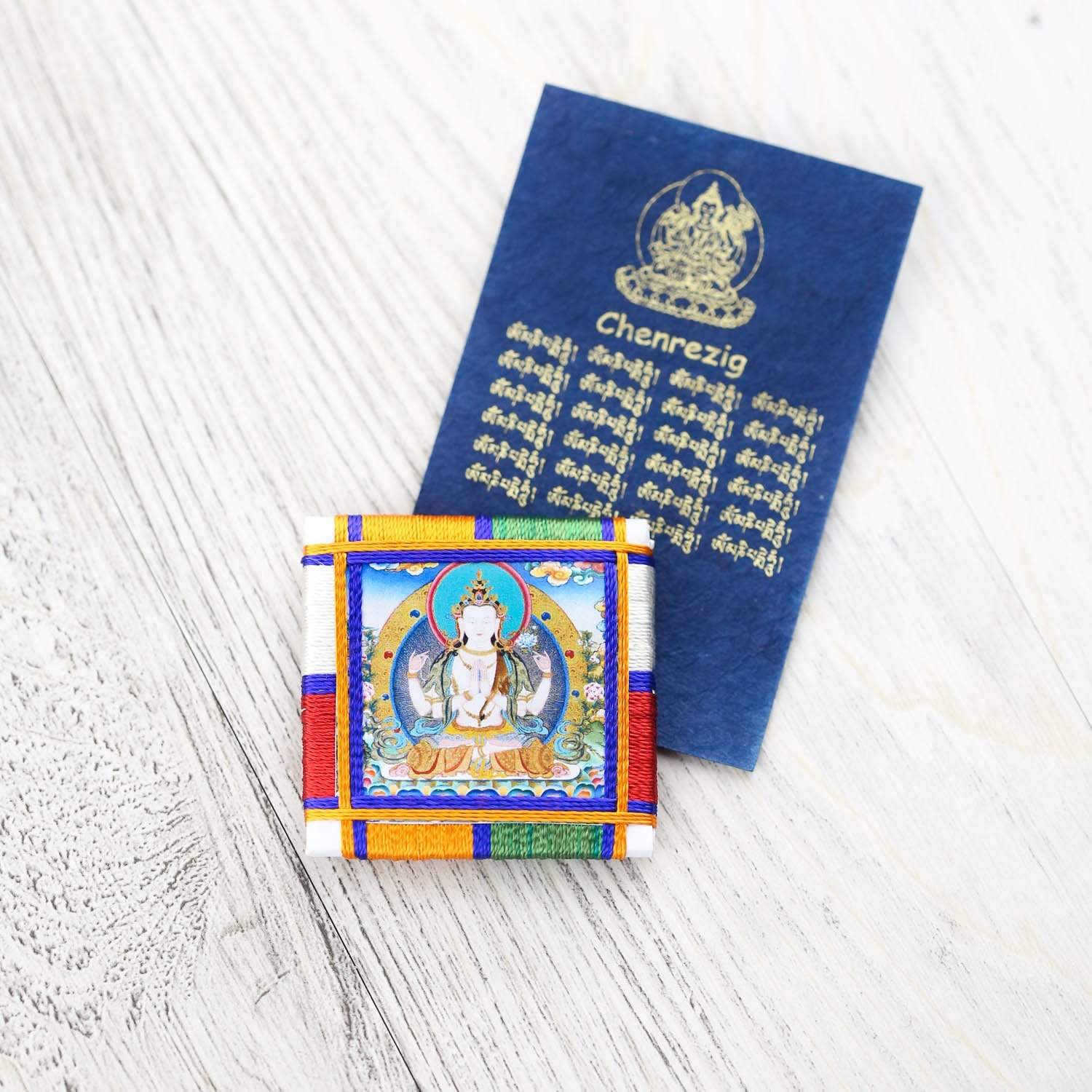 Thangkas Chenrezig Protection Amulet JP651
