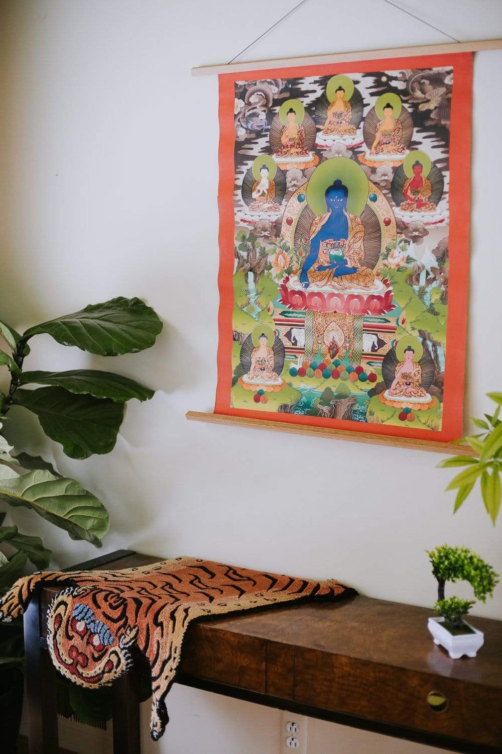 Thangkas Colorful Eight Medicine Buddha Thangka TH132