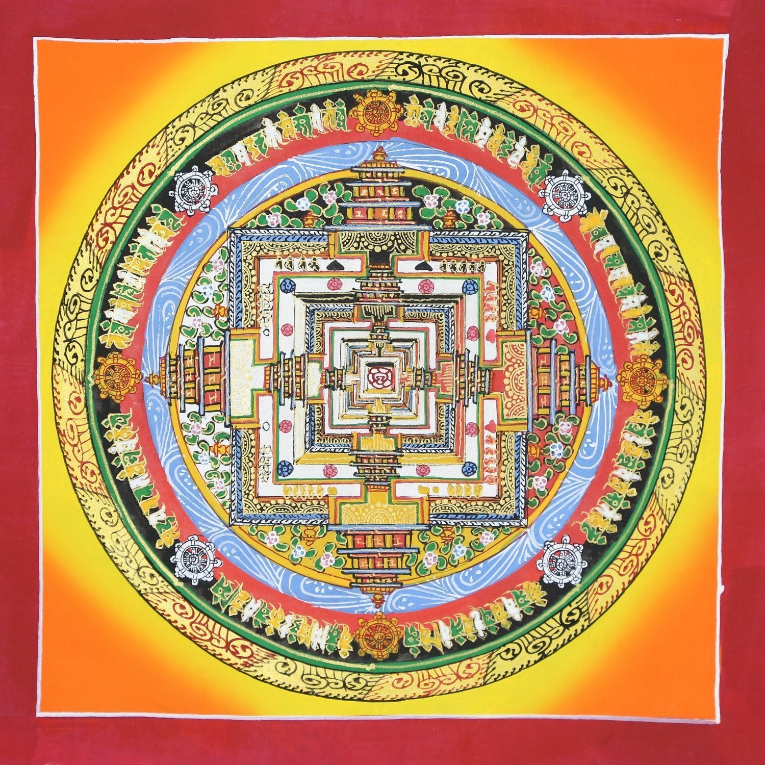 Thangkas Colorful Kalachakra Mandala Thangka TH148
