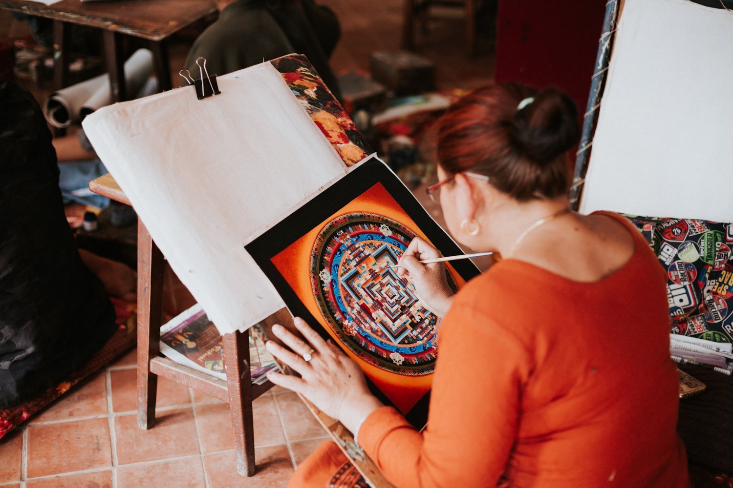 Thangkas Colorful Kalachakra Mandala Thangka TH148