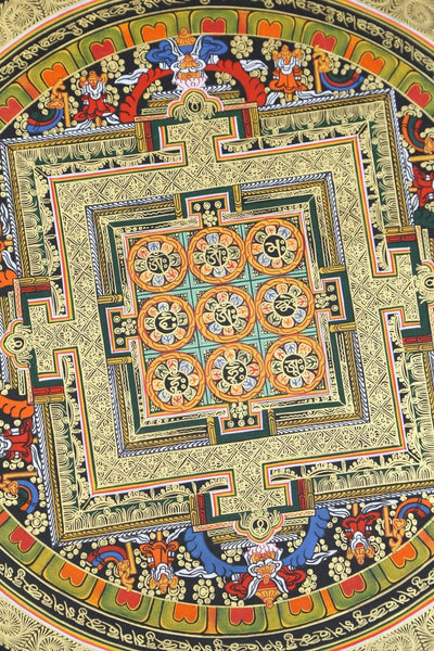 Thangkas Colorful Mantras Mandala Thangka