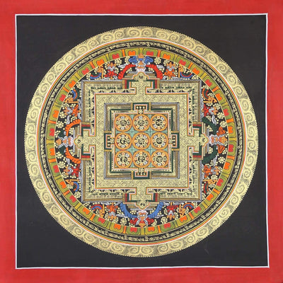 Thangkas Colorful Mantras Mandala Thangka TH199