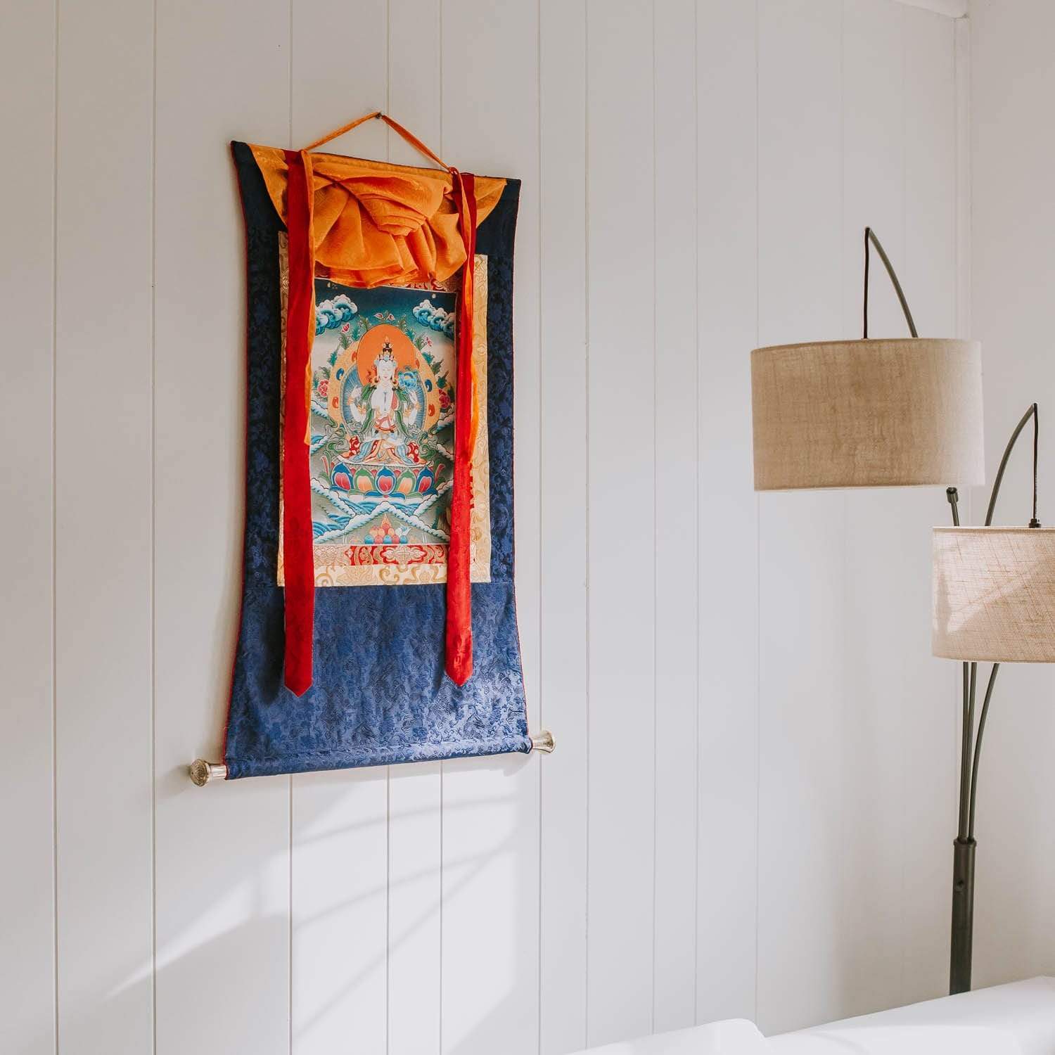 Thangkas Compassionate Chenrezig Framed Thangka TH176