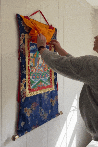 Thangkas Compassionate Chenrezig Framed Thangka TH176