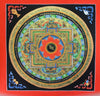 Thangkas Default Painted in Gold OM Hand Painted Mandala th082