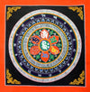 Thangkas Default Tibetan Mandala Thangka Om Mani Design th062