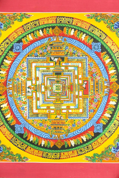 Thangkas Energetic Om Mandala Thangka TH085