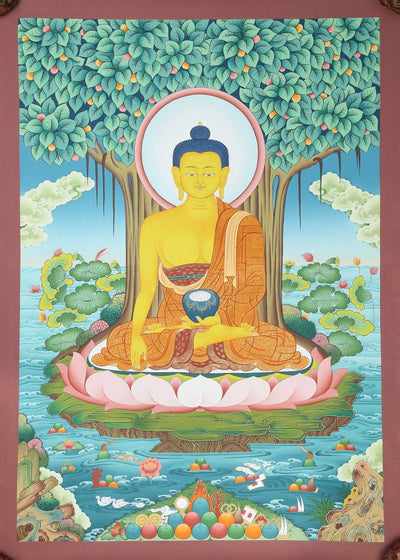 Thangkas Enlightened Shakyamuni Buddha Thangka TH131