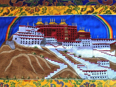 Thangkas,Fabrics Default Potala Hand Embroidered Wall Hanging potala1