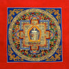Thangkas,Gifts,New Items,Buddha,Tibetan Style Default Blue Kalichakra Mandala th102