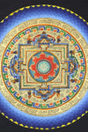 Thangkas Gold Dharma Wheel Thangka TH182