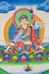 Thangka enmarcado por Guru Rinpoche