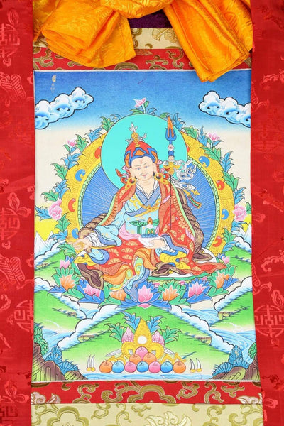 Thangkas Guru Rinpoche Knowledge Framed Thangka TH175