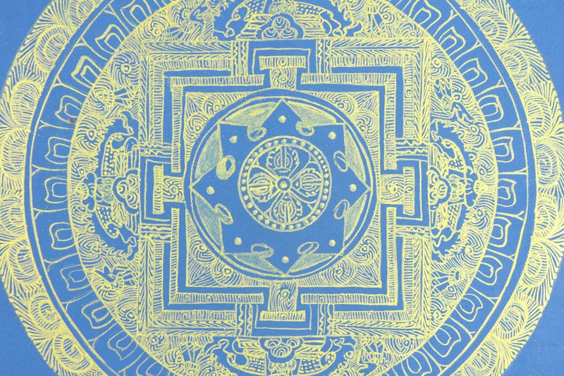 Thangkas Hand Painted Double Dorje Mandala TH086
