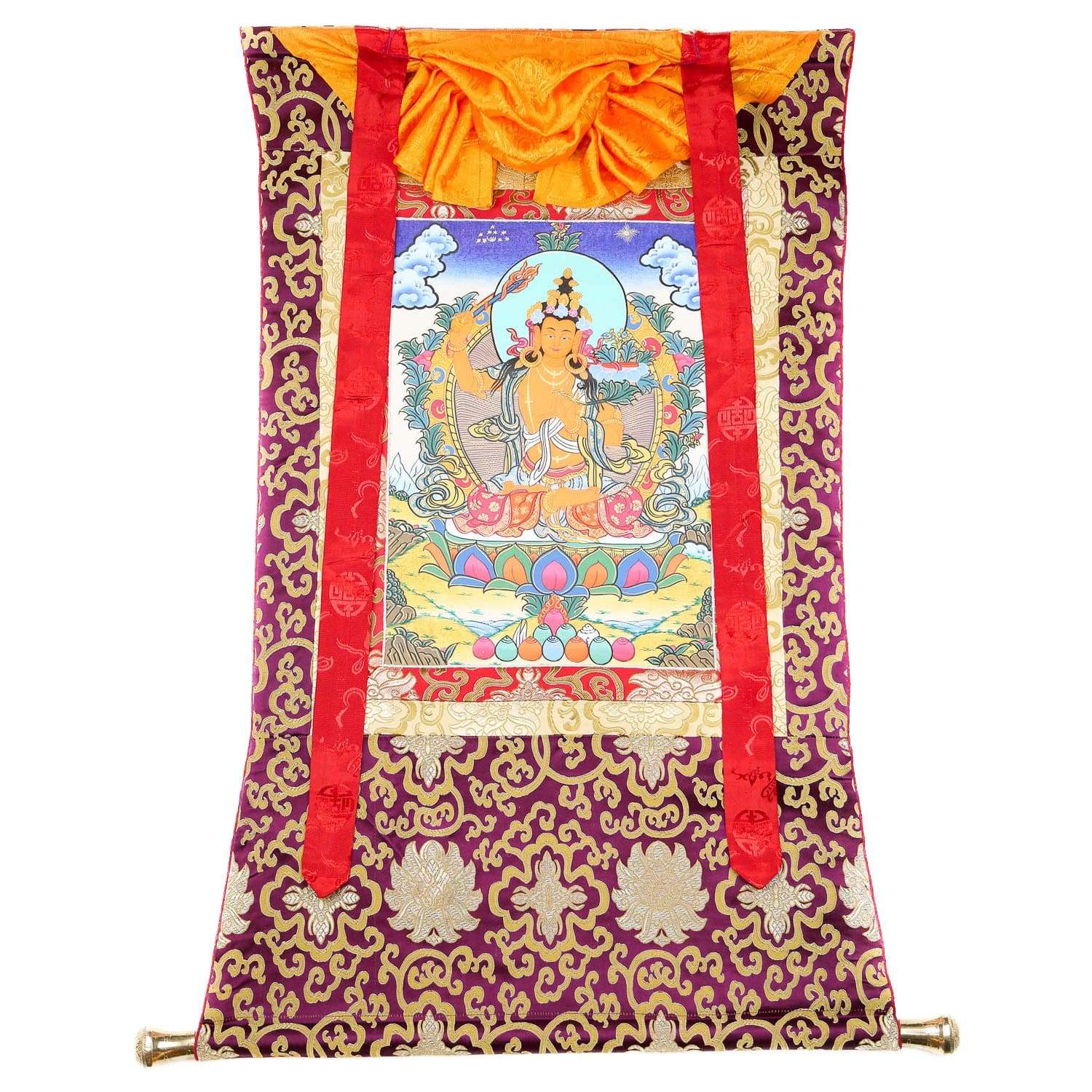 Thangkas Manjushri Wisdom Framed Thangka TH180