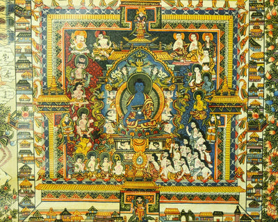 Thangkas Medicine Buddha Masterpiece Mandala TH087