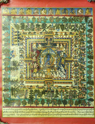 Thangkas Medicine Buddha Masterpiece Mandala TH087