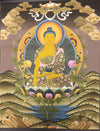 Thangkas,New Items,Buddha,Tibetan Style Default Golden Shakyamuni Buddha Thangka th110