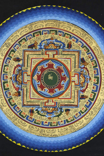Thangkas Sacred Om Golden Mandala Thangka TH184