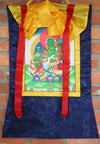 Thangkas,Sale,Tibetan Style Default Green tara Thangka Framed th001