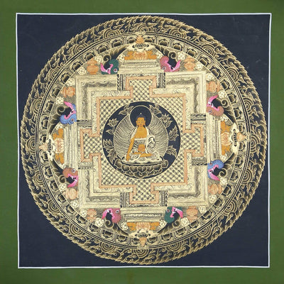 Thangkas Shakyamuni Buddha Sacred Geometry Thangka TH170