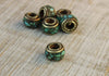 Tibetan Beads Default Tiny Mosaic Turquoise Tibetan Bead be120