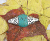 Tibetan Beads Default Turquoise and Silver Pendant be023