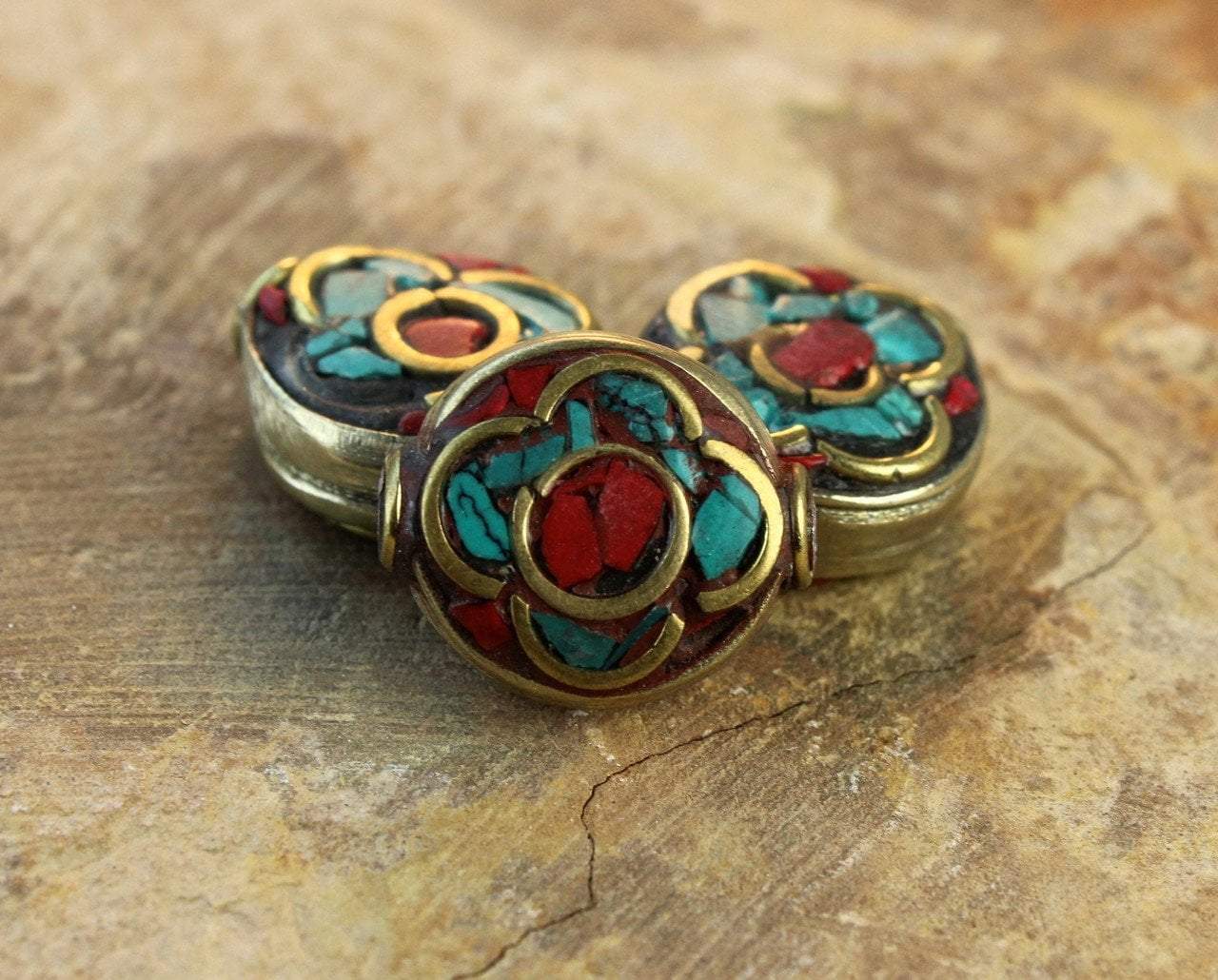 Tibetan Beads Default Zerjum Disc Bead be102