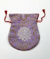 Tibetan Beads,Fabrics,Mala Beads,Under 35 Dollars,Tibetan Style Default Lavender Silk Mala Bag fb054