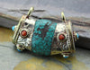 Tibetan Beads,New Items,Under 35 Dollars,Turquoise Default Coral and Turquoise Tibetan Bead be076