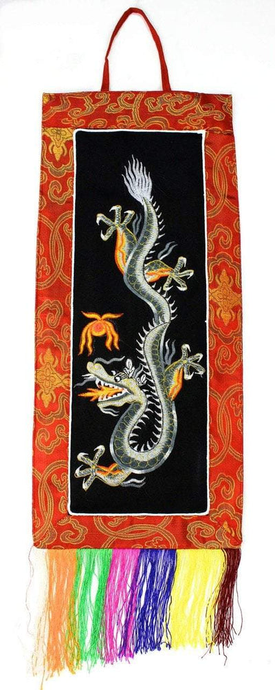 Wall Hangings Default Miniture Dragon Embroidery Wall Hanging fb481