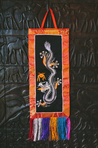 Wall Hangings Miniture Dragon Embroidery Wall Hanging fb481