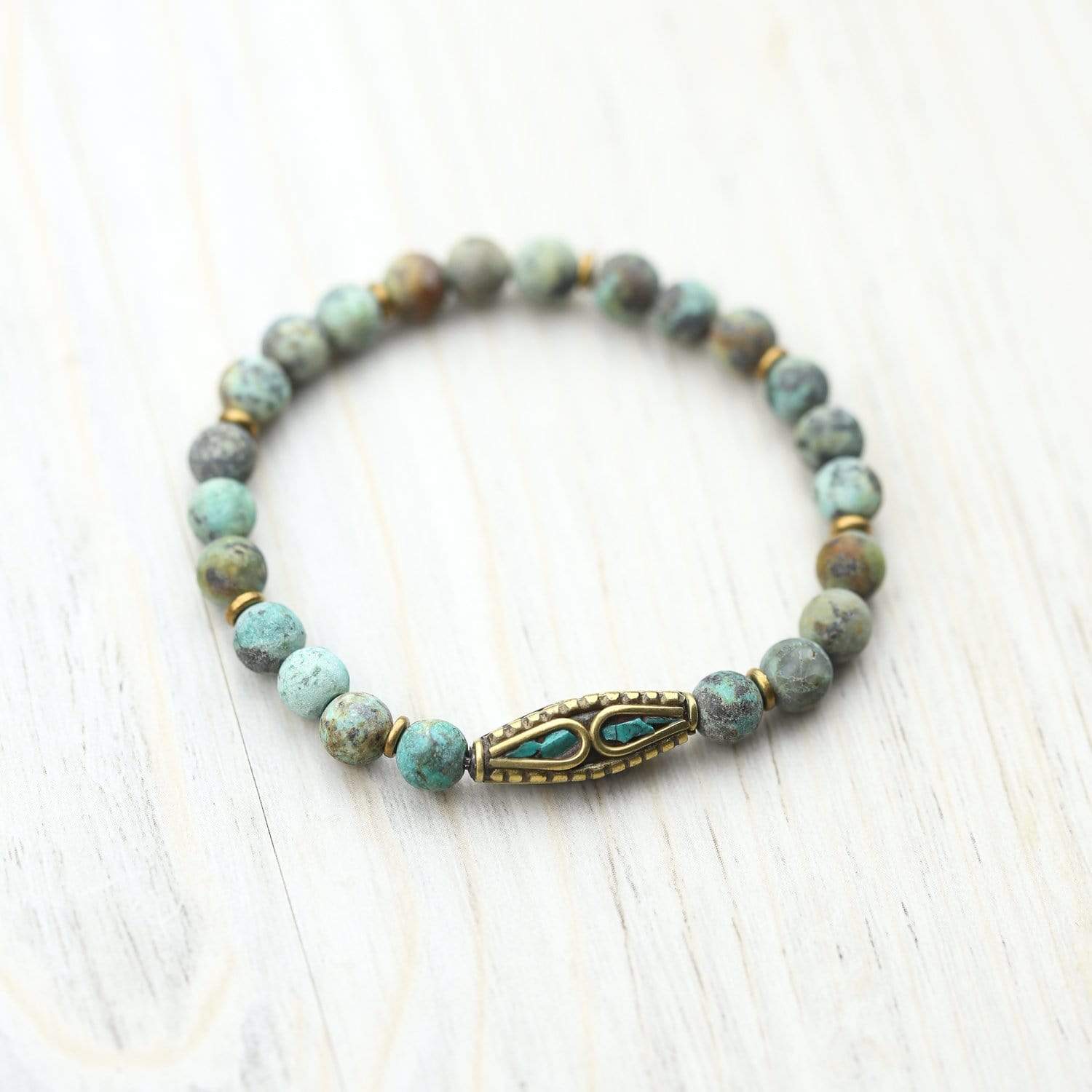 Wrist Malas African Turquoise Self-Expression Bracelet