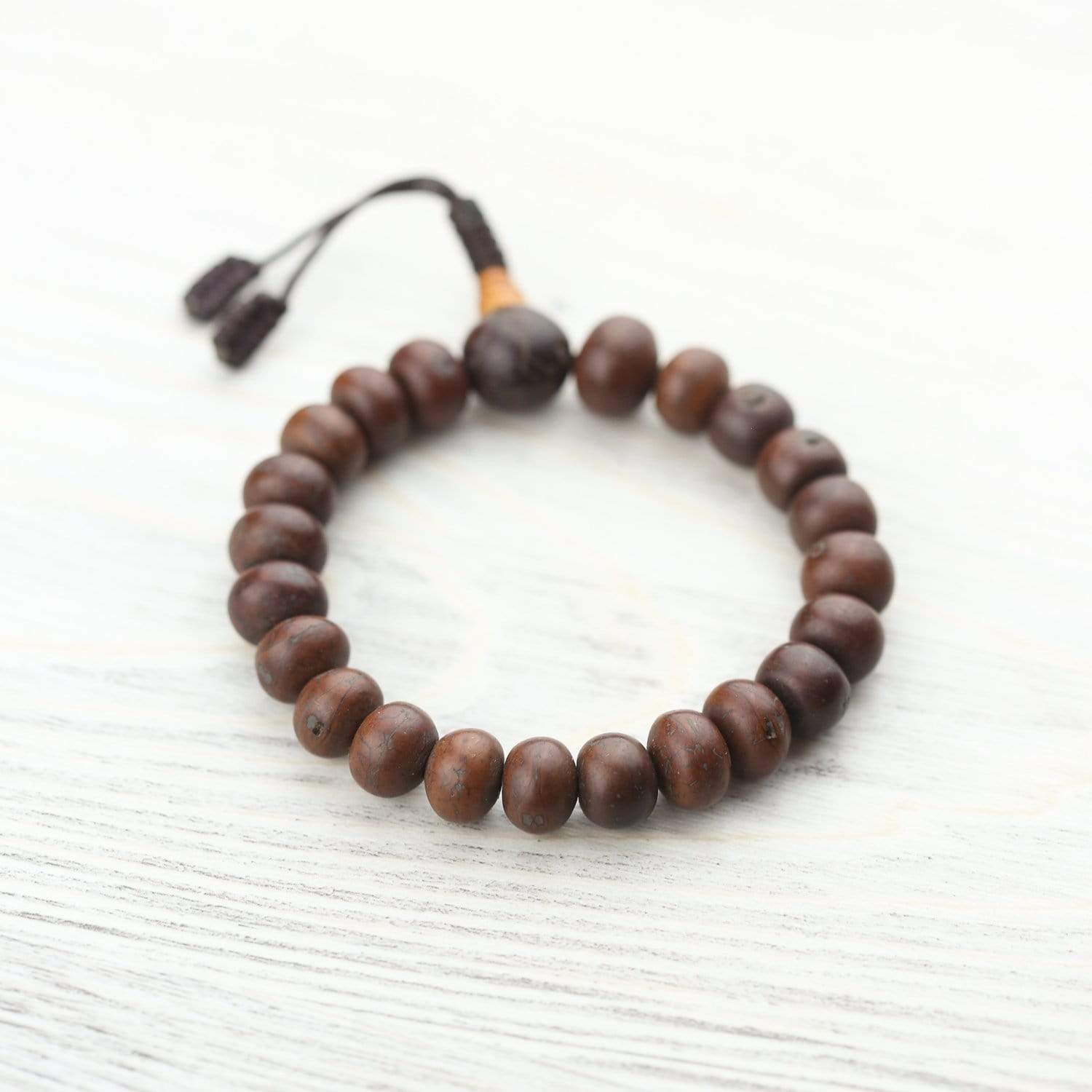 Lava Beads Adjustable Mala Bracelet with Healing Gemstone – Buddha Groove