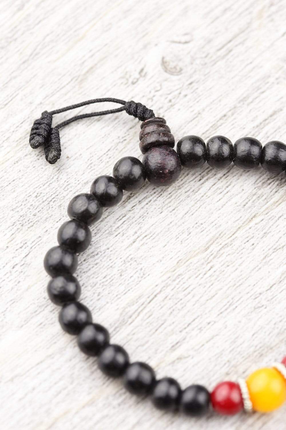 Wrist Malas Default Amber Coral Rosewood Wrist Mala wm001coralamber