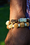 Wrist Malas Default Authentic Himalayan Giant Rudraksha Bracelet wm309