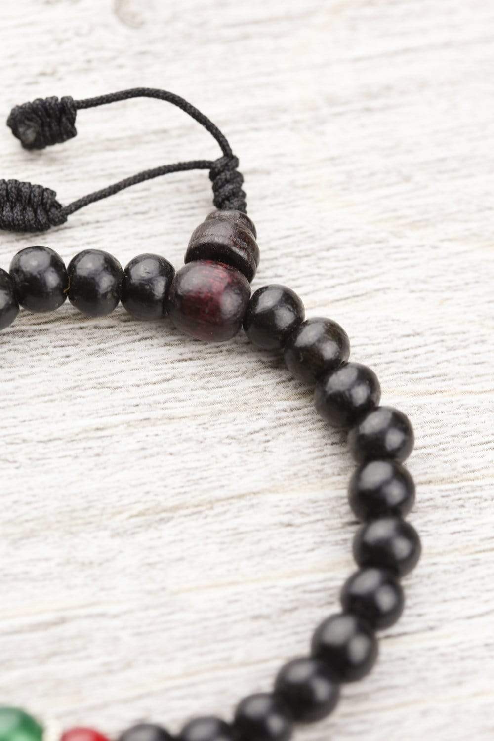 Wrist Malas Default Coral and Jade Rosewood Wrist Mala wm001coraljade